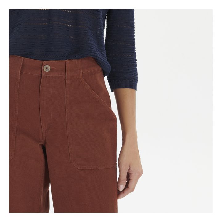 Pantalones Sidney | Rojo ladrillo- Imagen del producto n°3
