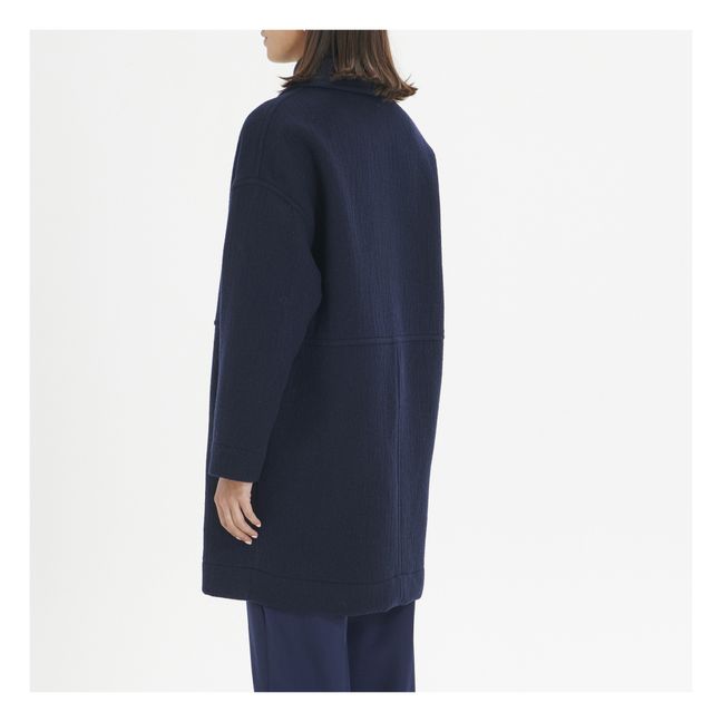 Abrigo de lana | Azul Marino