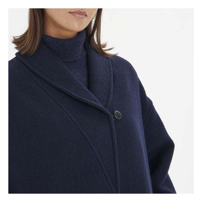Abrigo de lana | Azul Marino