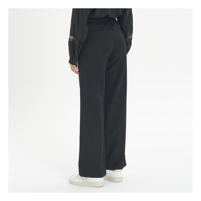 Pantalón de lana fría | Negro
