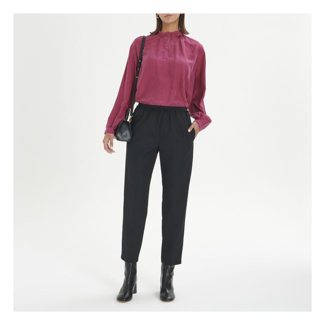 Pantalon Elastiqué Laine | Noir