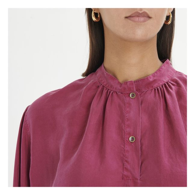 Blusa de seda | Burdeos