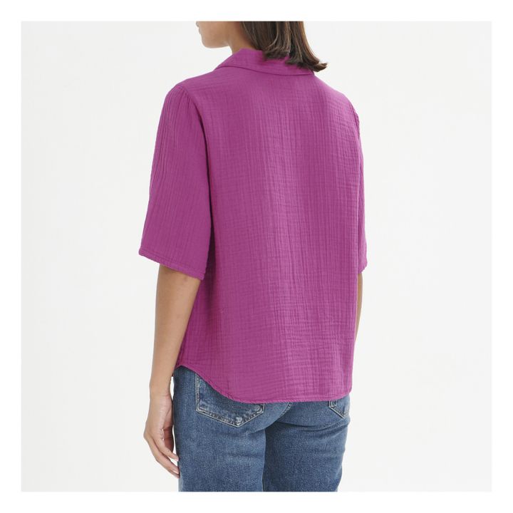 Camicetta Ryder in garza di cotone | Viola- Immagine del prodotto n°2