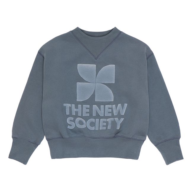 Sudadera de algodón responsable Amara | Azul Gris