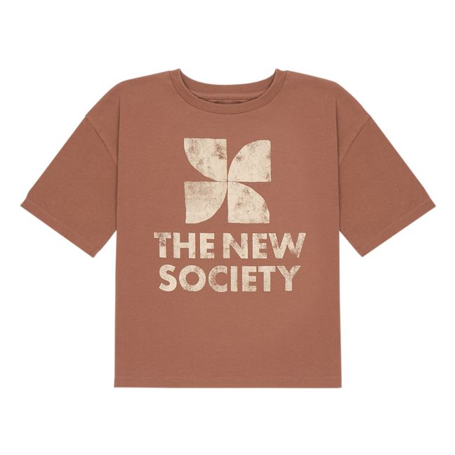 T-Shirt Amara Oversized Coton Responsable | Marron
