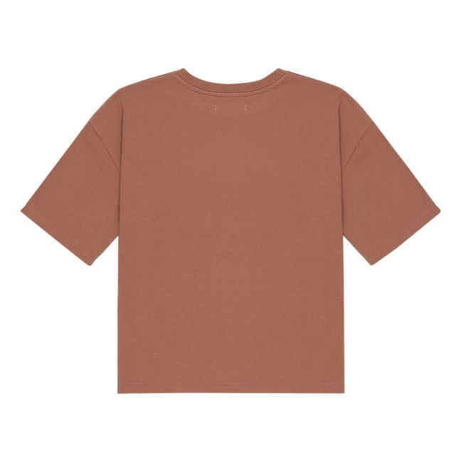 Amara Oversized Responsible Cotton T-Shirt | Brown