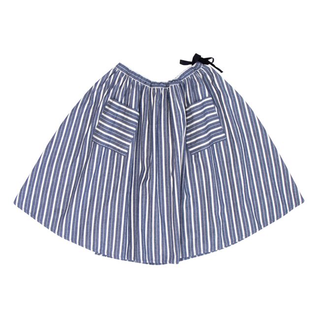 Striped Midi Skirt Glava | Grey