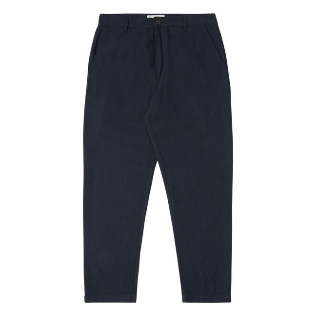 Pantalon Veta Military Coton Recyclé | Blu marino