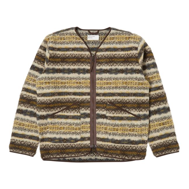 Chaqueta con cremallera y forro de lana | Camel