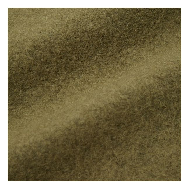 Bomber Zippé Liner Laine | Verde oliva