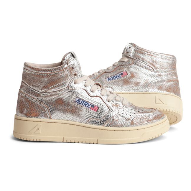 Scarpe da ginnastica Medalist Mid Snake Metal | Argento