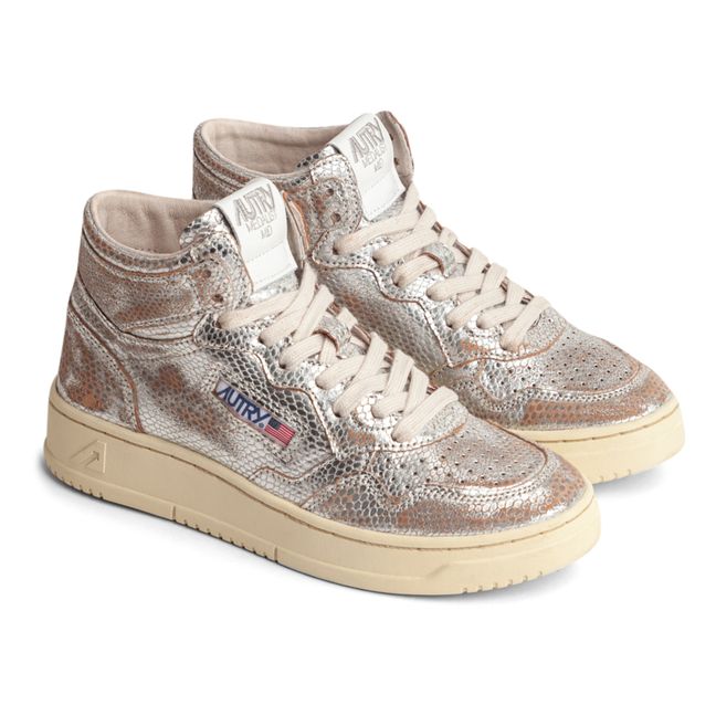 Scarpe da ginnastica Medalist Mid Snake Metal | Argento