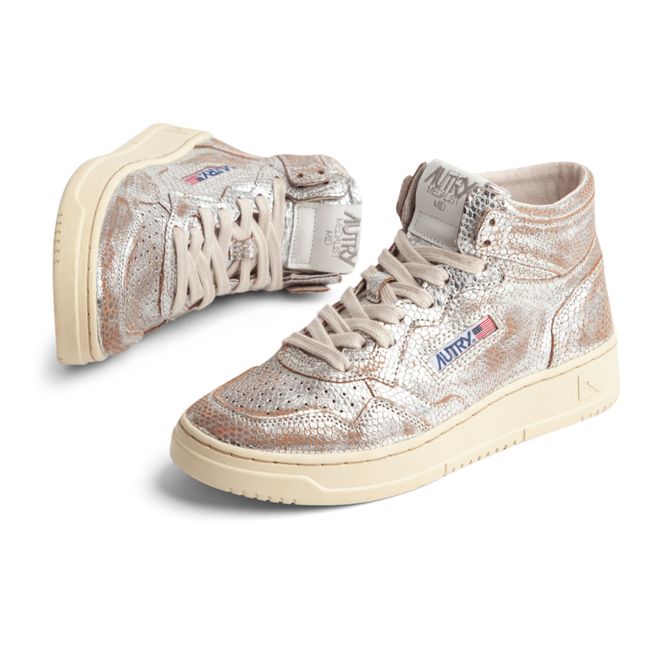Scarpe da ginnastica Medalist Mid Snake Metal | Argento