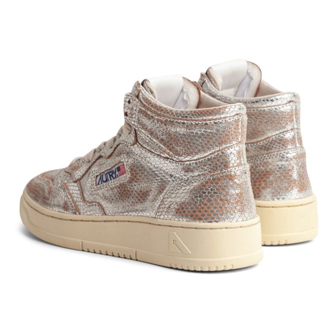 Scarpe da ginnastica Medalist Mid Snake Metal | Argento
