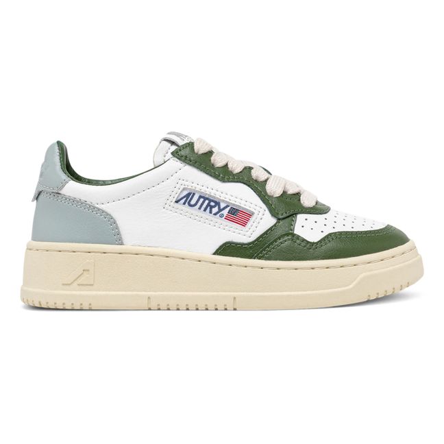 Scarpe da ginnastica Kids Medalist Low bicolore in pelle | Verde
