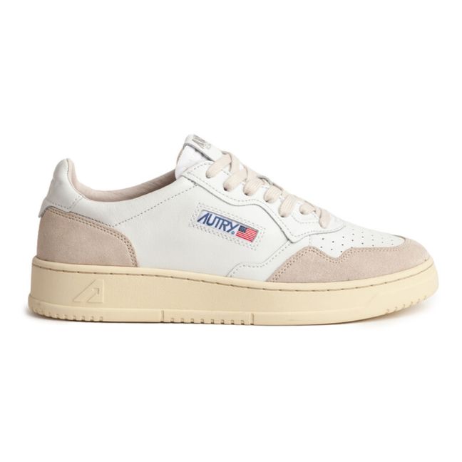 Medalist Low Leather/Suede Sneakers | White