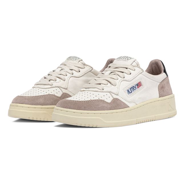 Medalist Low Goatskin/Suede Sneakers | Beige