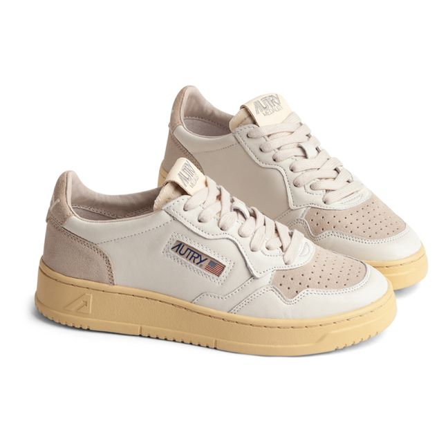 Medalist Low Suede/Leather Sneakers | Sand