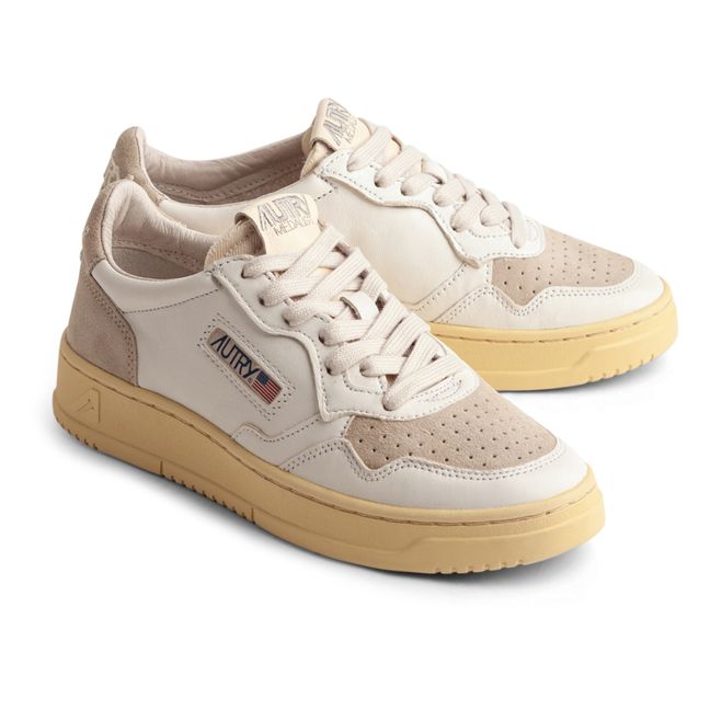 Medalist Low Suede/Leather Sneakers | Sand