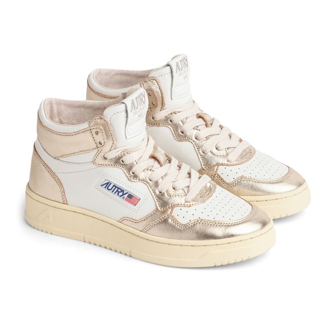Medalist Mid Two-tone Sneakers | Champagne