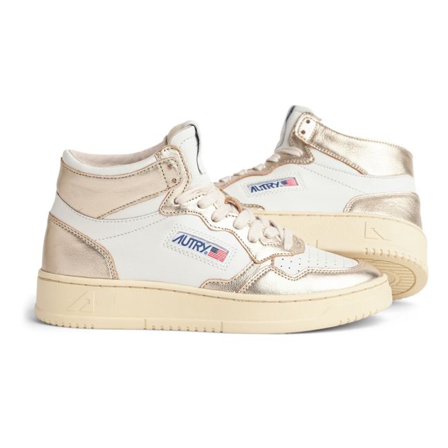 Medalist Mid Two-tone Sneakers | Champagne
