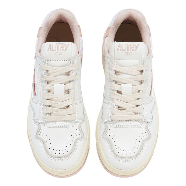 CLC Low Bicolour Leather Sneakers | Pale pink