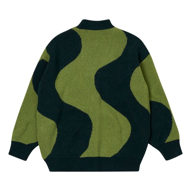 Cardigan Jacquard | Vert