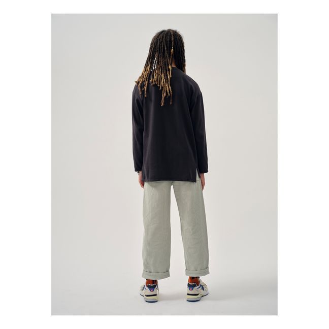 Barrel organic cotton trousers | Grey