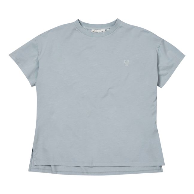 Camiseta de algodón ecológico Oversize | Azul Pálido