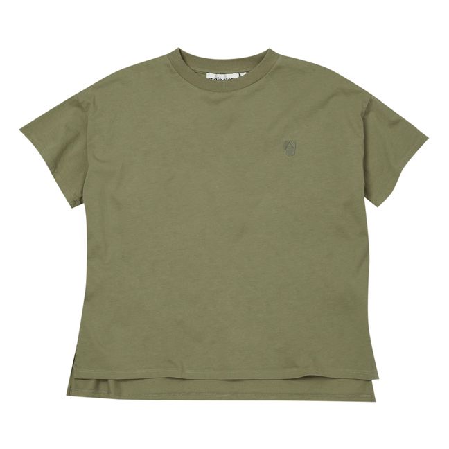 Oversize Organic Cotton T-shirt | Khaki