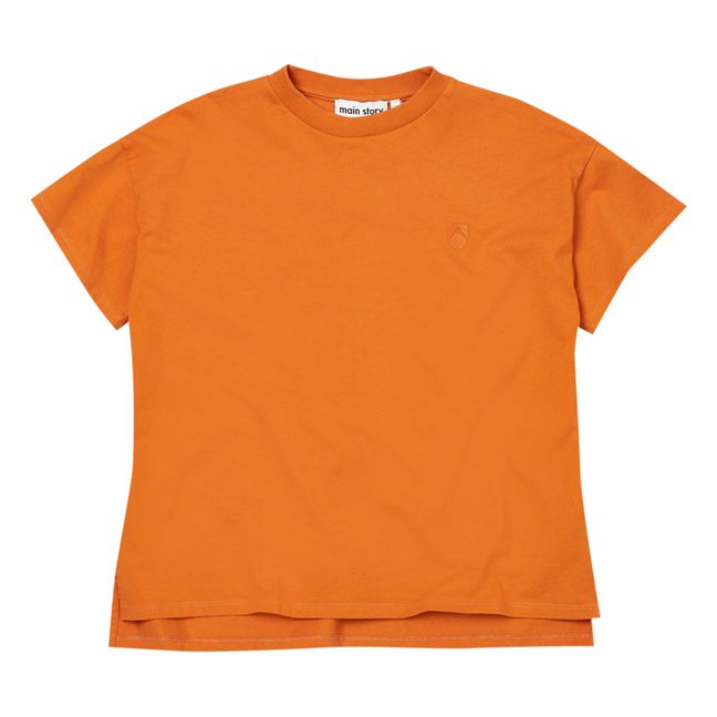 Oversize T-Shirt aus Bio-Baumwolle | Orange