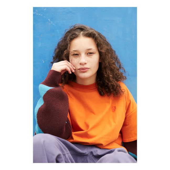 T-shirt Oversize Coton Bio | Orange