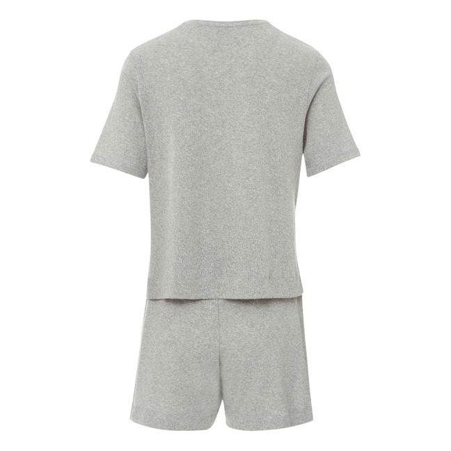 Maglietta + pantaloncini del pigiama - Collezione donna  | Grigio