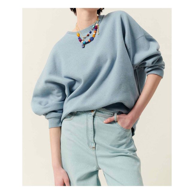 Sudadera Oversize Chebbi | Azul Gris