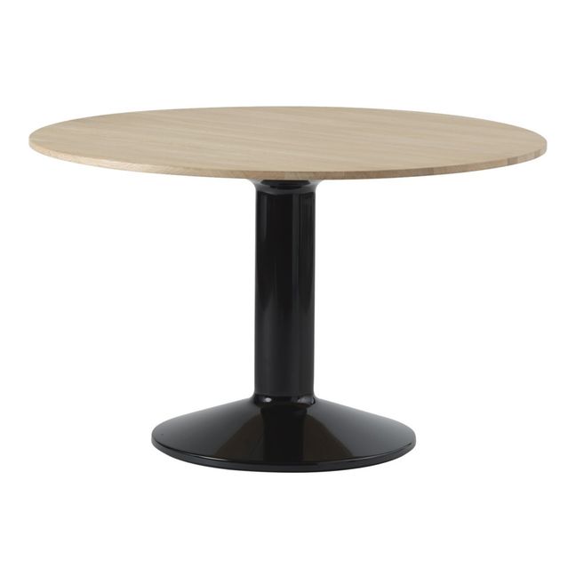 HAY CPH20 round table, 120 cm, lacquered walnut