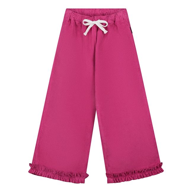 Pantalon Velours Mia Orela | Rose fuschia