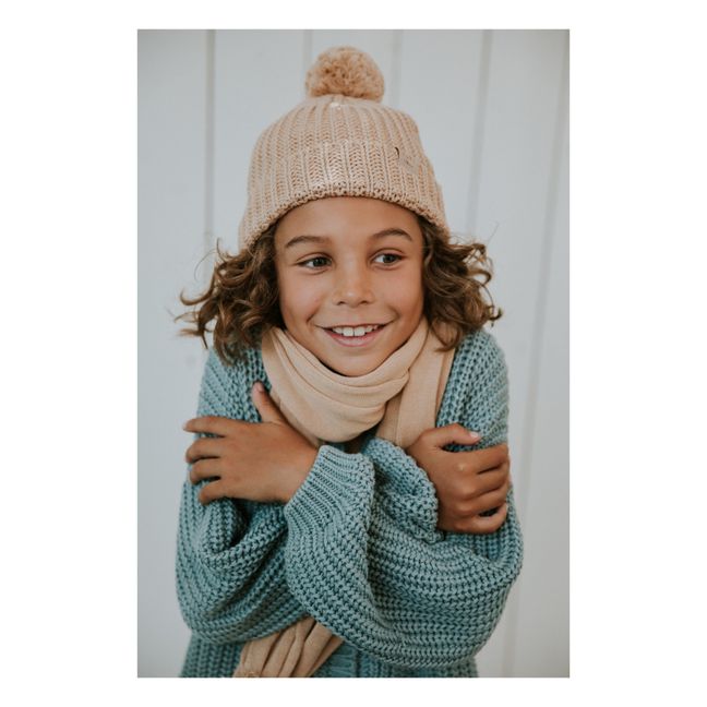 Echarpe Tricot Coton Bio | Beige