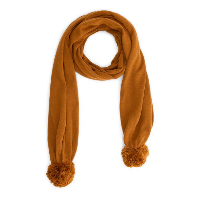 Echarpe Tricot Coton Bio | Brown