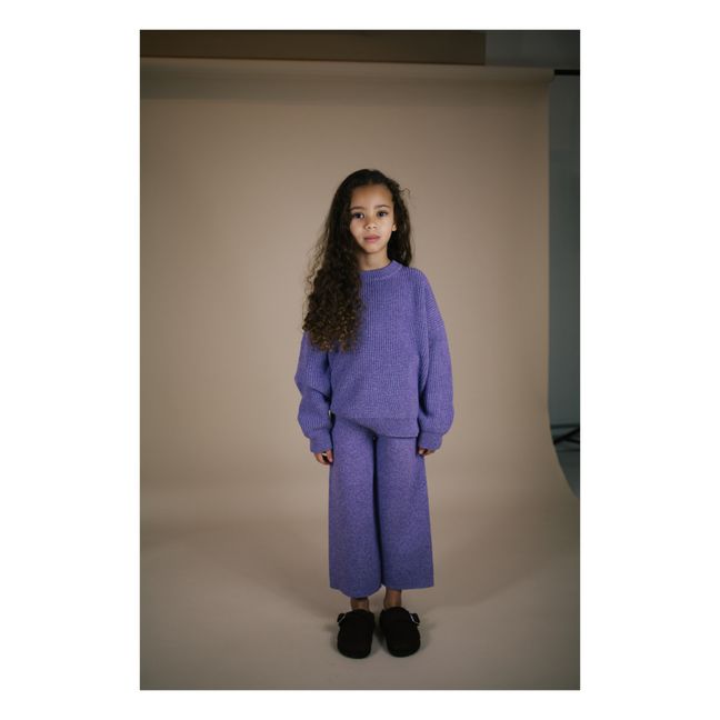 Charlie Knitted Trousers | Lilac