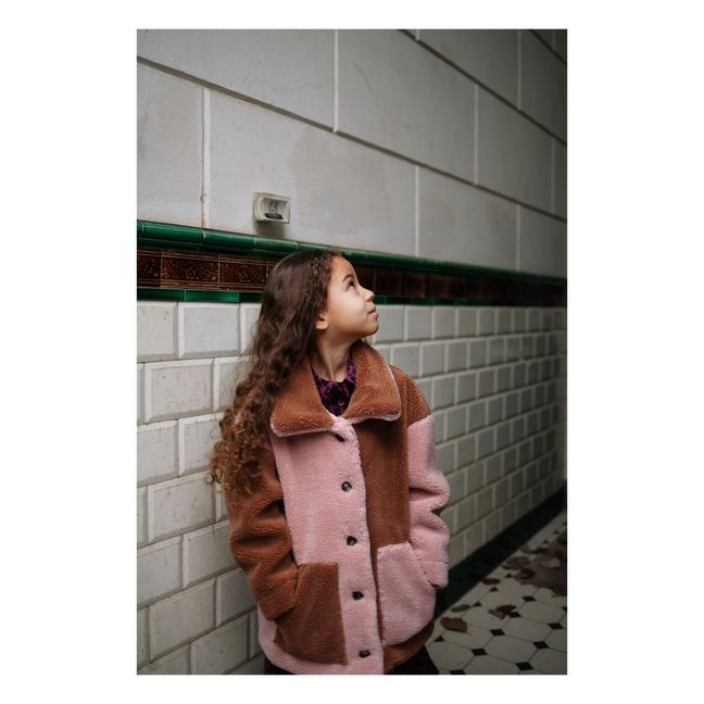 Veste Façon Fourrure Candy Teddy | Rosa