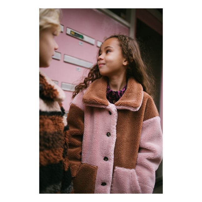 Veste Façon Fourrure Candy Teddy | Rosa