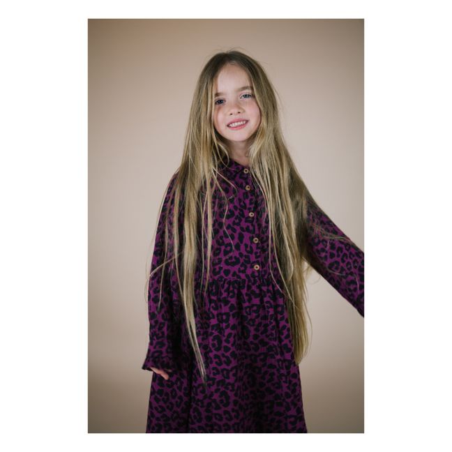 Robe Lucky Léopard | Mauve