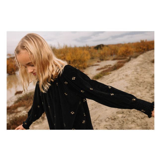Vestido Dora de algodón orgánico | Negro