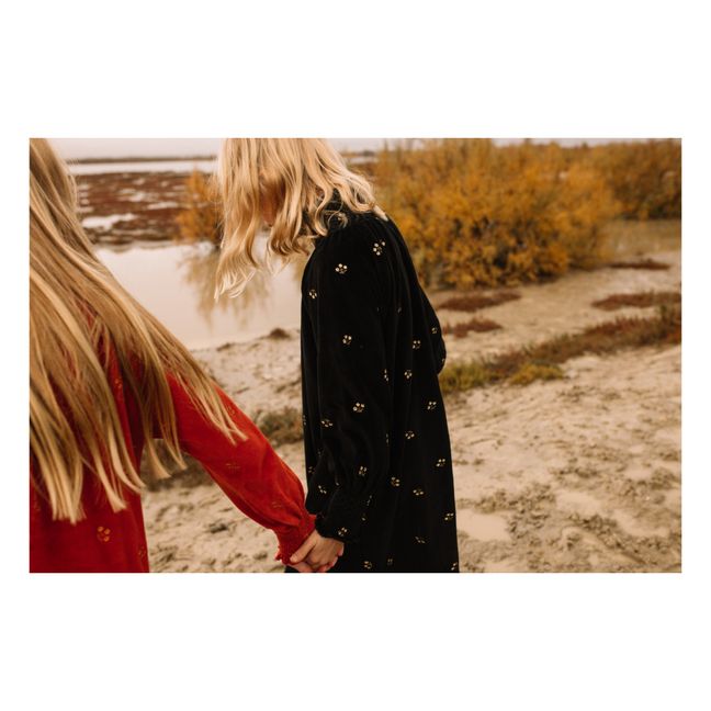 Vestido Dora de algodón orgánico | Negro