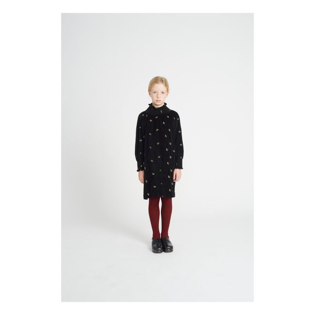 Vestido Dora de algodón orgánico | Negro