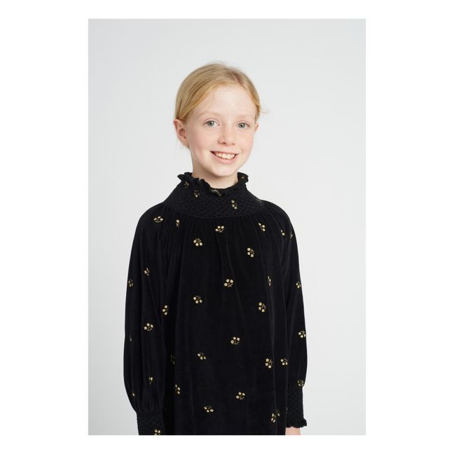 Vestido Dora de algodón orgánico | Negro