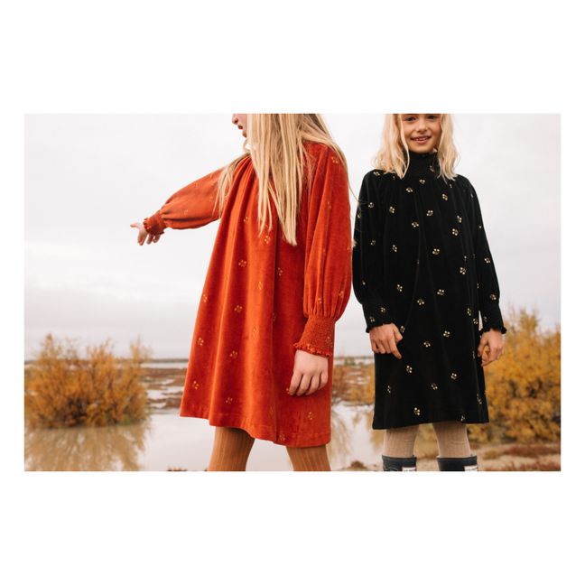 Vestido Dora de algodón orgánico | Rojo