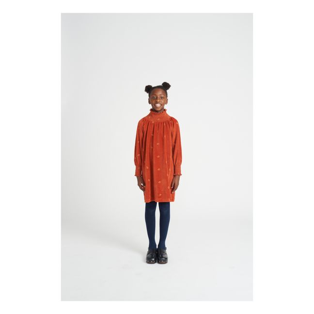 Vestido Dora de algodón orgánico | Rojo