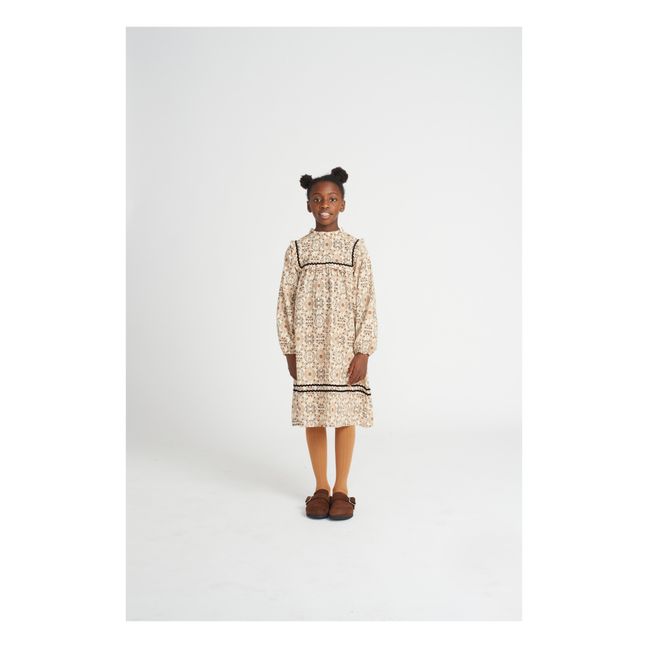 Abito floreale Gabriella | Beige