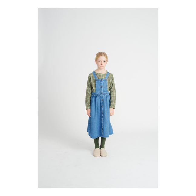 Kleid Baumwolle recycelt Denim Mikaela | Blau